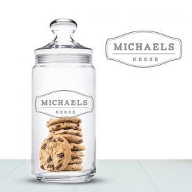 Bo�te � biscuits avec gravure - Hommes 