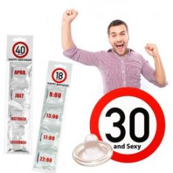 Pr�servatifs - Set de 4 pour l�anniversaire