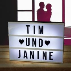 Bo�te lumineuse cin�matographique LED � customiser