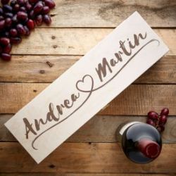 Bo�te � vin personnalis�e - Ligne cardiaque