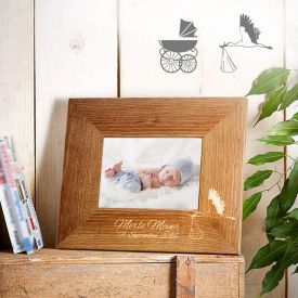 Cadre photo personnalis� pour la naissance