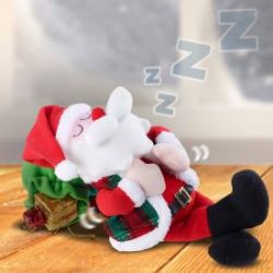 P�re no�l endormi avec mouvements et sons 