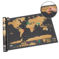 Mappemonde � gratter de luxe