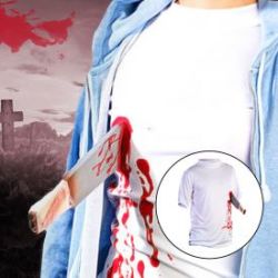 T-shirt � Machette dans le torse 