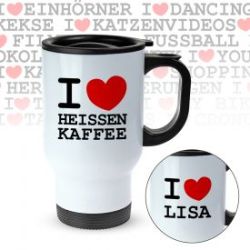 Tasse thermo personnalis�e - I Love