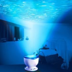 Projecteur � reflets aquatiques avec haut-parleur