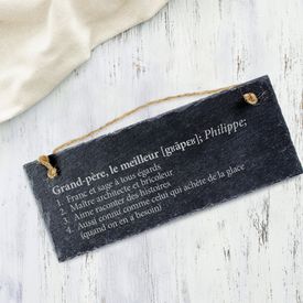 Schiefertafel mit Gravur - Definition Weltbester Opa