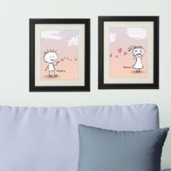 Tableaux en set pour couples avec noms