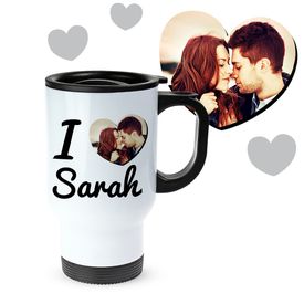 Thermobecher personalisiert mit Foto - I Love