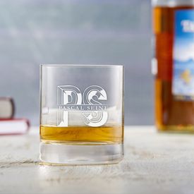 Verre  whisky personnalis - Initiales