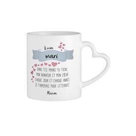 Personalisierte Herz Henkeltasse - Liebesgedicht Ehemann