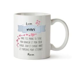 Tasse personnalis�e - Po�me d'amour pour �poux