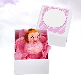 Kleiner Schutzengel - handgefertigter Talisman rosa