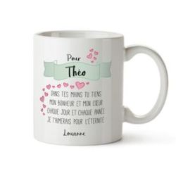 Tasse personnalis�e - Po�me d'amour