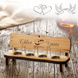 Banc � quatre shots personnalis� - Mariage