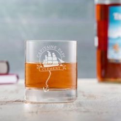 Verre � rhum personnalis� pour papi - Voilier
