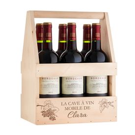 Porte-bouteille avec verre  vin personnaliss - Cave  vin mobi