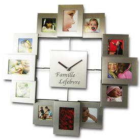 Bilderrahmen mit Uhr