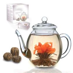 Fleurs de th� � Set cadeau th� noir