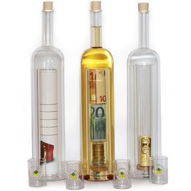 Geschenkflasche mit Hohlraum