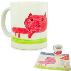 Tasse avec dessin enfant 	