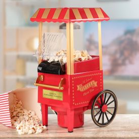 Machine  popcorn rtro avec chariot