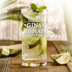Cocktailglas mit Gravur - Gin