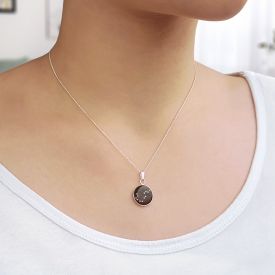 Meteorit Halskette mit Anhnger - Sternzeichen