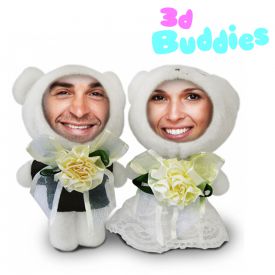 Poupes photo 3D couple de maris