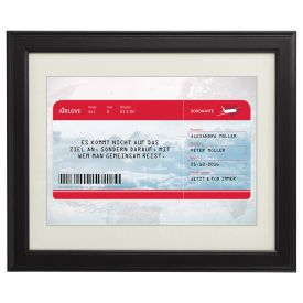 AIRLOVE Flugticket - personalisiertes Bild