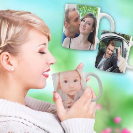 Fototasse Frau - personalisiert