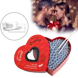 Herz voller Erotik - Set mit 100 Losen fr Paare