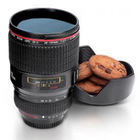 Kaffeebecher - Kamera Objektiv
