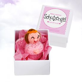 Kleiner Schutzengel - handgefertigter Talisman rosa