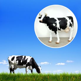 Vache de taille relle - Dcoration de jardin cool