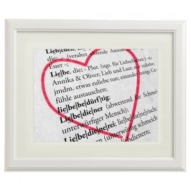 Liebesdefinition - personalisiertes Bild Wei