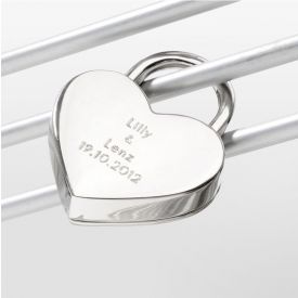 Liebesschloss mit Gravur