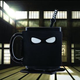 Tasse Ninja avec cuillre et sous-tasse