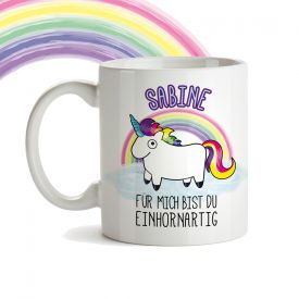 Personalisierte Einhorn Tasse
