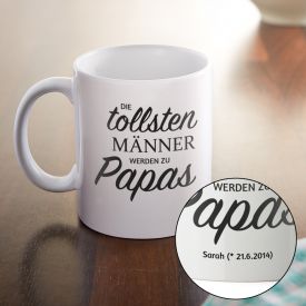 Personalisierte Tasse - Befrderung zum Papa