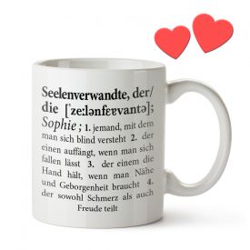 Personalisierte Tasse - Definition Seelenverwandte