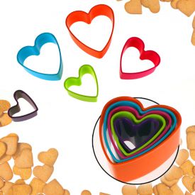 Pltzchen Herzform - 5er Set