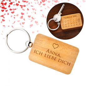 Schlsselanhnger Kalender mit Gravur