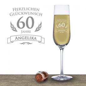 Flte  champagne pour le 60e anniversaire