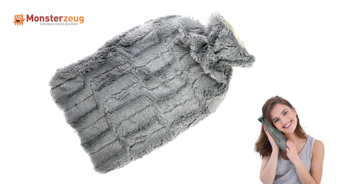 Wärmflaschenüberzug: Weicher Bezug Im Strickdesig Produktbild-Vorschau 2