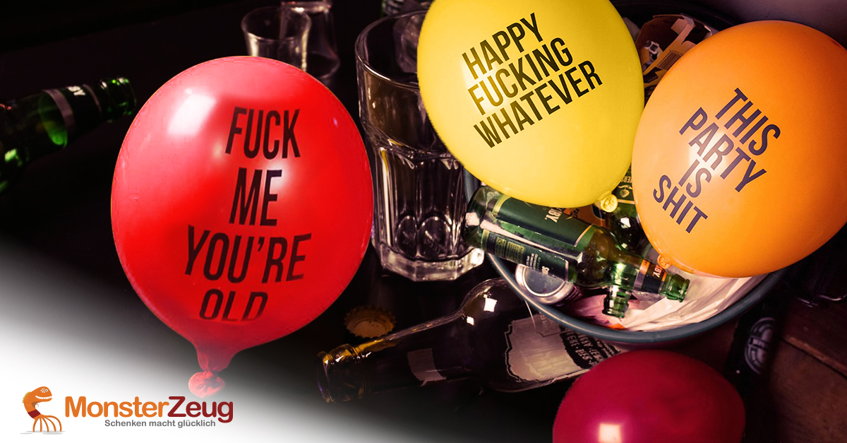 Abusive balloons Set de 12 Méchants ballons