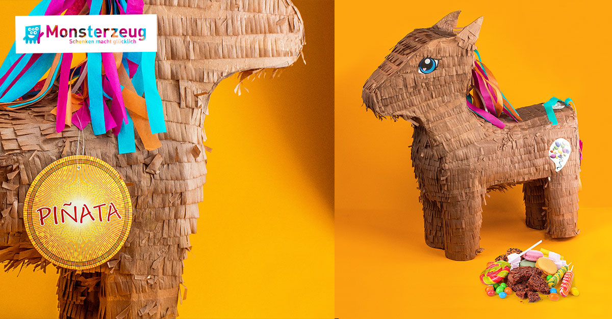 Pinata Pferd für Kinder zum Befüllen mit Süßigkeiten